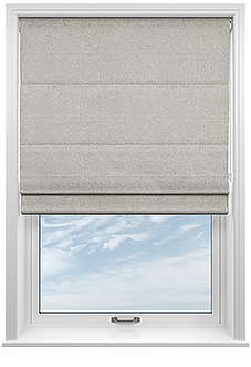 Chilham, Whisper Grey - Twist&Fit Roman Blind